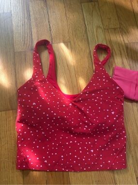 lululemon Align™ Tank Top heart scatter print RED valentine